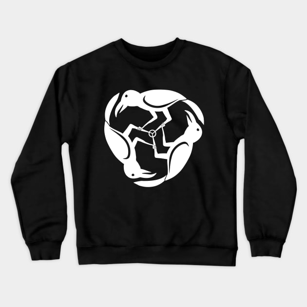 Raven Trifecta Crewneck Sweatshirt by ArtRight